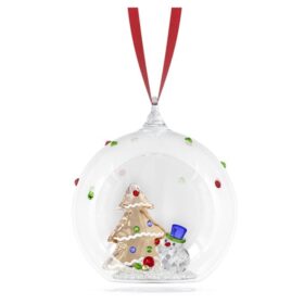 Adorno de bola con árbol y muñeco de nieve «Holiday Cheers»