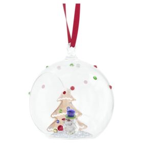 Adorno de bola con árbol y muñeco de nieve «Holiday Cheers»