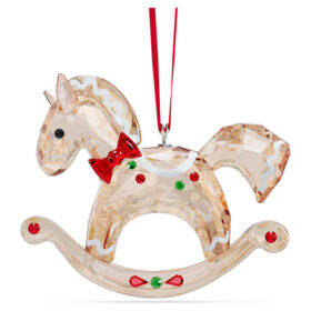 Adorno de caballo de balancín de pan de jengibre «Holiday Cheers»