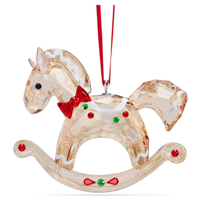 Adorno de caballo de balancín de pan de jengibre «Holiday Cheers» Adorno de caballo de balancín de pan de jengibre «Holiday Cheers»