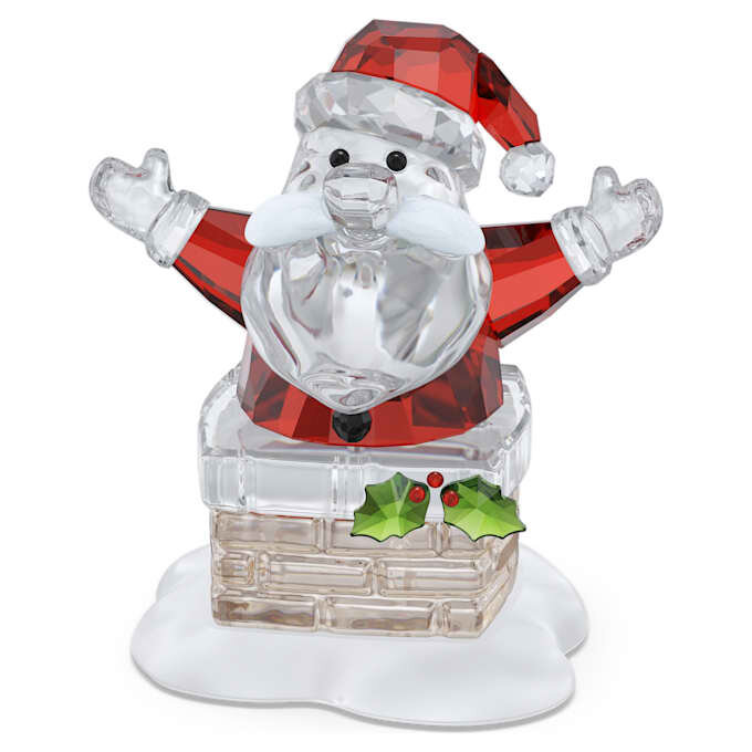 Alegría navideña: Papá Noel y la chimenea Alegría navideña: Papá Noel y la chimenea