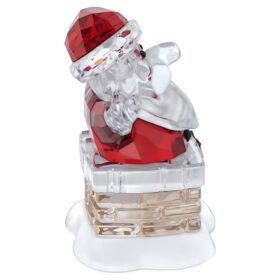 Alegría navideña: Papá Noel y la chimenea