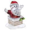 Alegría navideña: Papá Noel y la chimenea Alegría navideña: Papá Noel y la chimenea