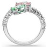 Anillo abierto Ariana Grande X Swarovski con cortes mixtos, multicolor, chapado en rodio Anillo abierto Ariana Grande X Swarovski con cortes mixtos, multicolor, chapado en rodio