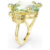 Anillo abierto Gema con cortes mixtos, multicolor, chapado en tono dorado Anillo abierto Gema con cortes mixtos, multicolor, chapado en tono dorado