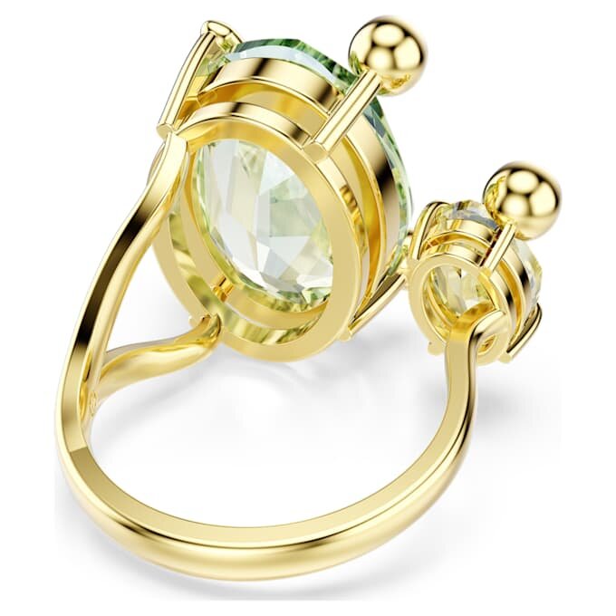 Anillo abierto Gema con cortes mixtos, multicolor, chapado en tono dorado Anillo abierto Gema con cortes mixtos, multicolor, chapado en tono dorado