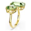Anillo abierto Millenia con corte octogonal, verde, chapado en tono dorado Anillo abierto Millenia con corte octogonal, verde, chapado en tono dorado