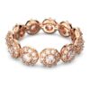 Anillo Angelic, corte redondo, blanco, chapado en tono oro rosa Anillo Angelic, corte redondo, blanco, chapado en tono oro rosa