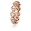 Anillo Angelic, corte redondo, blanco, chapado en tono oro rosa Anillo Angelic, corte redondo, blanco, chapado en tono oro rosa