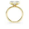 Anillo con engaste octogonal, diamantes cultivados en laboratorio, 3,0 Ct en total, forma octogonal, oro amarillo de 14K Anillo con engaste octogonal, diamantes cultivados en laboratorio, 3,0 Ct en total, forma octogonal, oro amarillo de 14K