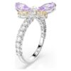 Anillo con motivo Ariana Grande X Swarovski de cortes mixtos, libélula, multicolor, chapado en rodio