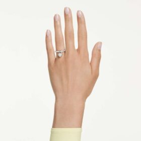 Anillo con motivo Idyllia, cortes mixtos, corazón, rosa, acabado de metales mixtos Anillo con motivo Idyllia, cortes mixtos, corazón, rosa, acabado de metales mixtos
