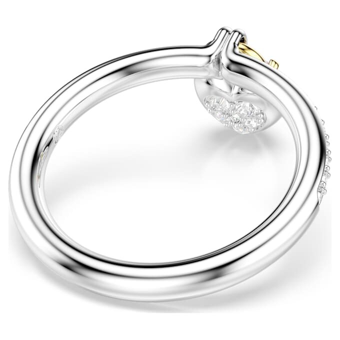 Anillo con motivo Idyllia, cortes mixtos, corazón, rosa, acabado de metales mixtos Anillo con motivo Idyllia, cortes mixtos, corazón, rosa, acabado de metales mixtos