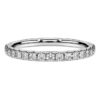 Anillo de banda de eternidad con diamantes cultivados en laboratorio de 0,4 ct en total, forma redonda, plata esterlina Anillo de banda de eternidad con diamantes cultivados en laboratorio de 0,4 ct en total, forma redonda, plata esterlina