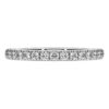 Anillo de banda de eternidad con diamantes cultivados en laboratorio de 0,4 ct en total, forma redonda, plata esterlina Anillo de banda de eternidad con diamantes cultivados en laboratorio de 0,4 ct en total, forma redonda, plata esterlina