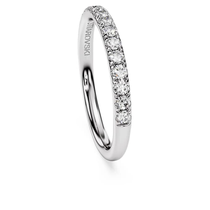 Anillo de banda de eternidad con diamantes cultivados en laboratorio de 0,4 ct en total, forma redonda, plata esterlina Anillo de banda de eternidad con diamantes cultivados en laboratorio de 0,4 ct en total, forma redonda, plata esterlina