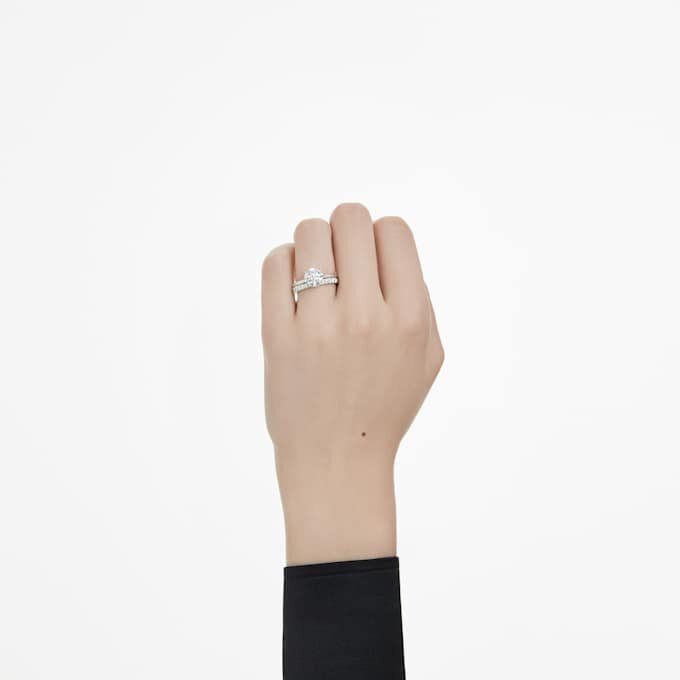 Anillo de banda de eternidad con diamantes cultivados en laboratorio de 0,4 ct en total, forma redonda, plata esterlina Anillo de banda de eternidad con diamantes cultivados en laboratorio de 0,4 ct en total, forma redonda, plata esterlina