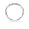Anillo de banda en V «Eternity» con diamantes cultivados en laboratorio de 0,25 ct en total, forma redonda, oro blanco de 14K