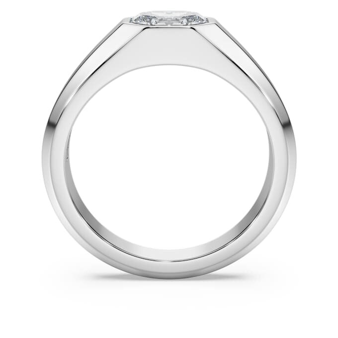 Anillo de banda octogonal con diamantes cultivados en laboratorio de 1,0 ct en total, forma octogonal, oro blanco de 14K Anillo de banda octogonal con diamantes cultivados en laboratorio de 1,0 ct en total, forma octogonal, oro blanco de 14K