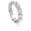 Anillo de banda octogonal con diamantes cultivados en laboratorio de 2,4 quilates en total, forma octogonal, oro blanco de 14K Anillo de banda octogonal con diamantes cultivados en laboratorio de 2,4 quilates en total, forma octogonal, oro blanco de 14K