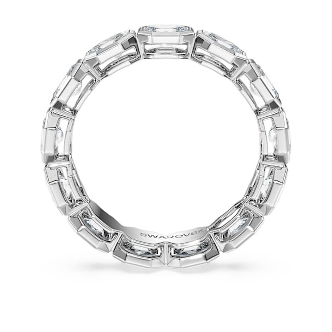 Anillo de banda octogonal con diamantes cultivados en laboratorio de 2,4 quilates en total, forma octogonal, oro blanco de 14K Anillo de banda octogonal con diamantes cultivados en laboratorio de 2,4 quilates en total, forma octogonal, oro blanco de 14K