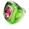 Anillo de cóctel Dulcis con corte cojín, pavé, multicolor Anillo de cóctel Dulcis con corte cojín, pavé, multicolor