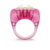 Anillo de cóctel Dulcis con corte de corazón, pavé, corazón, rosa Anillo de cóctel Dulcis con corte de corazón, pavé, corazón, rosa