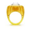 Anillo de cóctel Dulcis, corte cojín, pavé, amarillo Anillo de cóctel Dulcis, corte cojín, pavé, amarillo