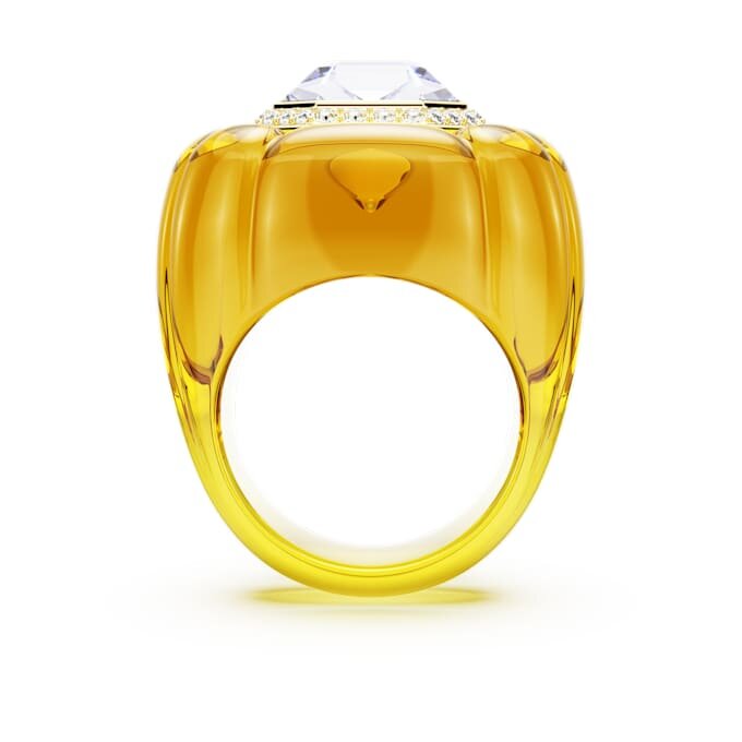 Anillo de cóctel Dulcis, corte cojín, pavé, amarillo Anillo de cóctel Dulcis, corte cojín, pavé, amarillo