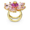 Anillo de cóctel Idyllia Flower, rosa, chapado en tono dorado Anillo de cóctel Idyllia Flower, rosa, chapado en tono dorado