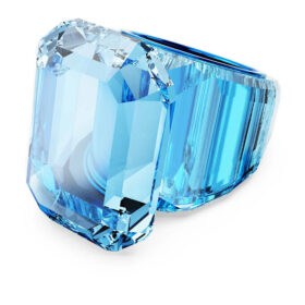 Anillo de cóctel Lucent con corte octogonal, azul Anillo de cóctel Lucent con corte octogonal, azul