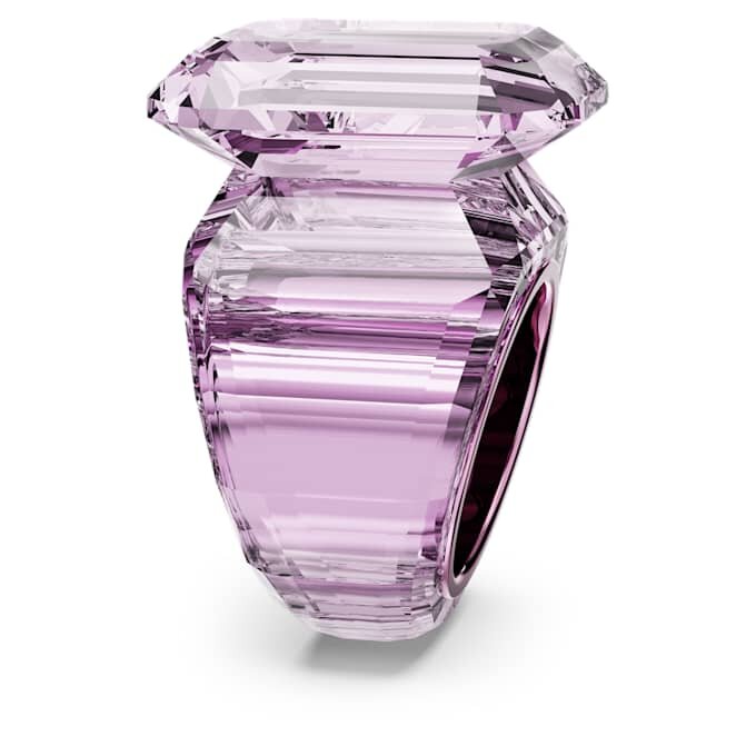 Anillo de cóctel Lucent con corte octogonal, rosa Anillo de cóctel Lucent con corte octogonal, rosa