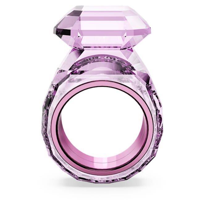 Anillo de cóctel Lucent con corte octogonal, rosa Anillo de cóctel Lucent con corte octogonal, rosa