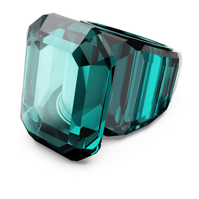 Anillo de cóctel Lucent con corte octogonal, verde Anillo de cóctel Lucent con corte octogonal, verde