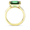 Anillo de cóctel Stilla, corte rectangular, verde, chapado en tono dorado Anillo de cóctel Stilla, corte rectangular, verde, chapado en tono dorado