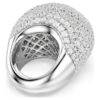 Anillo de cóctel Sublima grande, blanco, chapado en rodio Anillo de cóctel Sublima grande, blanco, chapado en rodio