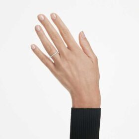 Anillo de eternidad con diamantes cultivados en laboratorio, 0,2 ct en total, forma redonda, oro blanco de 14K Anillo de eternidad con diamantes cultivados en laboratorio, 0,2 ct en total, forma redonda, oro blanco de 14K