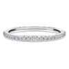 Anillo de eternidad con diamantes cultivados en laboratorio, 0,2 ct en total, forma redonda, oro blanco de 14K Anillo de eternidad con diamantes cultivados en laboratorio, 0,2 ct en total, forma redonda, oro blanco de 14K