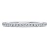 Anillo de eternidad con diamantes cultivados en laboratorio, 0,2 ct en total, forma redonda, oro blanco de 14K Anillo de eternidad con diamantes cultivados en laboratorio, 0,2 ct en total, forma redonda, oro blanco de 14K