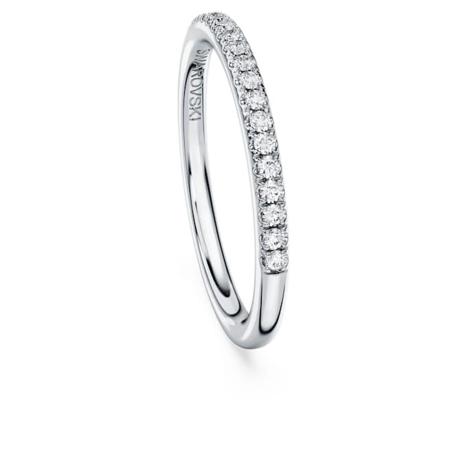 Anillo de eternidad con diamantes cultivados en laboratorio, 0,2 ct en total, forma redonda, oro blanco de 14K Anillo de eternidad con diamantes cultivados en laboratorio, 0,2 ct en total, forma redonda, oro blanco de 14K