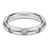Anillo de eternidad con diamantes cultivados en laboratorio, 0,5 ct en total, forma redonda, oro blanco de 14K Anillo de eternidad con diamantes cultivados en laboratorio, 0,5 ct en total, forma redonda, oro blanco de 14K