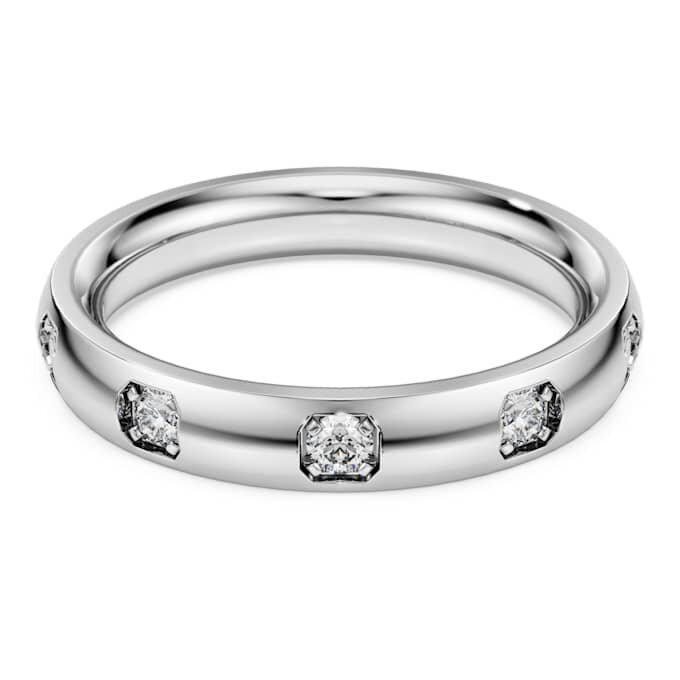 Anillo de eternidad con diamantes cultivados en laboratorio, 0,5 ct en total, forma redonda, oro blanco de 14K Anillo de eternidad con diamantes cultivados en laboratorio, 0,5 ct en total, forma redonda, oro blanco de 14K