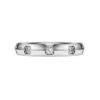 Anillo de eternidad con diamantes cultivados en laboratorio, 0,5 ct en total, forma redonda, oro blanco de 14K Anillo de eternidad con diamantes cultivados en laboratorio, 0,5 ct en total, forma redonda, oro blanco de 14K