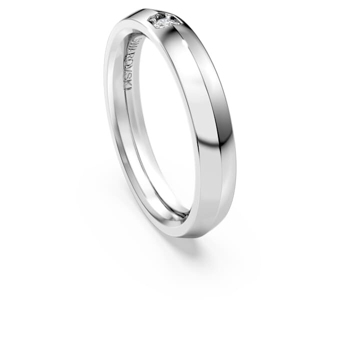 Anillo de eternidad con diamantes cultivados en laboratorio de 0,05 ct en total, forma redonda, oro blanco de 14K Anillo de eternidad con diamantes cultivados en laboratorio de 0,05 ct en total, forma redonda, oro blanco de 14K
