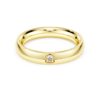 Anillo de eternidad con diamantes cultivados en laboratorio de 0,05 quilates en total, forma redonda, oro amarillo de 14K Anillo de eternidad con diamantes cultivados en laboratorio de 0,05 quilates en total, forma redonda, oro amarillo de 14K