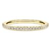 Anillo de eternidad con diamantes cultivados en laboratorio de 0,2 ct en total, forma redonda, oro amarillo de 14K Anillo de eternidad con diamantes cultivados en laboratorio de 0,2 ct en total, forma redonda, oro amarillo de 14K