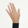 Anillo de eternidad con diamantes cultivados en laboratorio de 0,4 ct en total, forma redonda, oro blanco de 14K Anillo de eternidad con diamantes cultivados en laboratorio de 0,4 ct en total, forma redonda, oro blanco de 14K