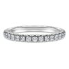 Anillo de eternidad con diamantes cultivados en laboratorio de 0,4 ct en total, forma redonda, oro blanco de 14K Anillo de eternidad con diamantes cultivados en laboratorio de 0,4 ct en total, forma redonda, oro blanco de 14K