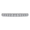 Anillo de eternidad con diamantes cultivados en laboratorio de 0,4 ct en total, forma redonda, oro blanco de 14K Anillo de eternidad con diamantes cultivados en laboratorio de 0,4 ct en total, forma redonda, oro blanco de 14K