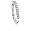 Anillo de eternidad con diamantes cultivados en laboratorio de 0,4 ct en total, forma redonda, oro blanco de 14K Anillo de eternidad con diamantes cultivados en laboratorio de 0,4 ct en total, forma redonda, oro blanco de 14K